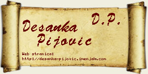 Desanka Pijović vizit kartica